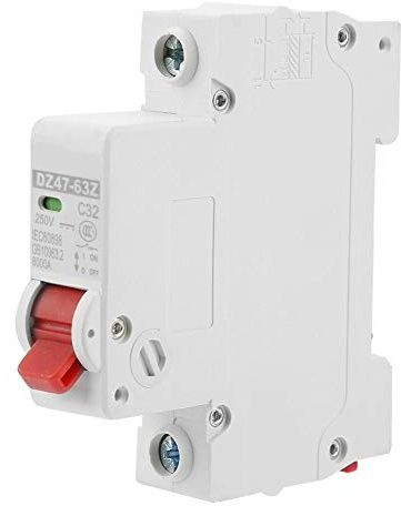 Leistungsschalter, DZ47-63Z-1P 32A 6KA 250V DC Leitungsschutzschalter Leckschutz Luftschalter 1P Photovoltaik Circuit Breaker zum Überlastschutz, Kurzschlussschutz