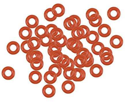 sourcing map 50 Stück O Ringe 4mmx2mmx1mm Dichtungsringe Rund Gummi Dichtung O Ring Seals Unterlegscheibe für Wasserhahn Spülventile Waschbecken Duschablauf Hydraulik Rohrschlauch