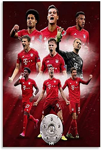 5d Diamond Painting Diamant Bilder FüR Erwachsene Und Kinder Bayern München DIY Kreuzstich Arts Craft Kristall Strass Stickerei 11.8x15.7(30x40cm) Kein Rahmen