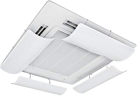YilwnnCse Air Conditioner Deflector for Central Air Conditioning Lightweight&Flexible&Soft ABS Microporous Guide Wind Prevent the Air From Blowing Straight Simple Installation (90CM/1Pc)