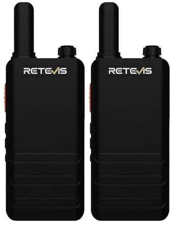 Retevis RT622P Walkie Talkie, Handheld 2 Way Radio Rechargeable 1620 mAh USB-C, VOX Hands Free, PMR446 15mm Ultra-Thin Radio Walkie Talkies Comapct for Cycling, Camping, Family (2 Pcs, Black) | USB-C, VOX Hands Free, PMR446 15mm Ultra-Thin Radio Walkie Talkies Comapct for Cycling, Camping, Family