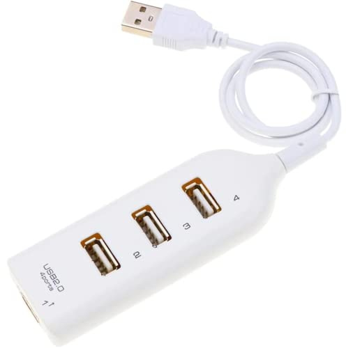 MUENG Hi-Speed Hub Adapter USB Hub Mini USB 2.0 4-Port Splitter for PC Laptop Notebook Receiver Computer Peripherals Accessories