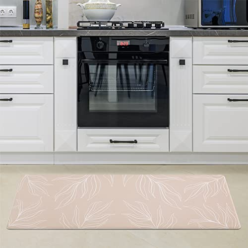 Paco Home Tappeto Cucina Tappetino Runner PVC Antiscivolo Tappeto Runner Per Cucina Diversi Motivi, Colore:Beige 1, Dimensione:45x120 cm