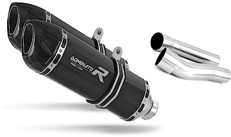 DOMINATOR Terminale di Scarico Marmitta Silenziatore HP1 NERO compatibile con MONSTER 600 1993-2002