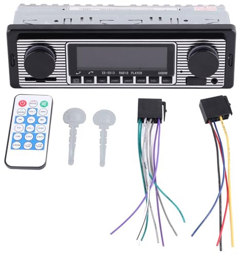 Autoradio, Récepteurs Audio De Voiture avec Télécommande, Système Stéréo De Voiture Bluetooth 4 Canaux, Radio Bluetooth De Voiture, Accessoires De Voiture pour Hommes(1)