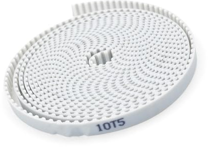 Geeyu offener Zahnriemen 5 Meter Trapez T5 offener Synchronriemen T5-10 mm Breite 10 mm Polyurethan-Stahl PU 10T5 offene Zahnriemen