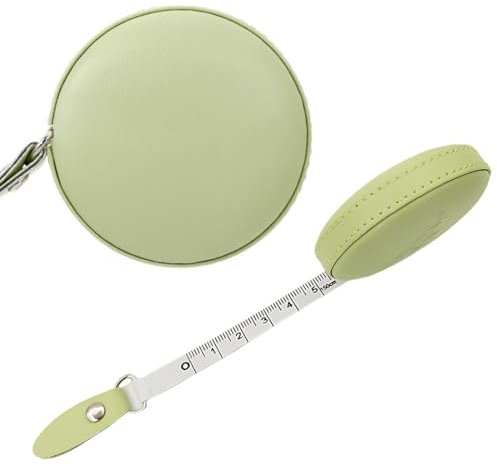 1 Stück Massband Körper Einziehbares Maßband Körper Schneidermaßband Measuring Tape zum Messen von Länge, Brust, Taille usw,Grün