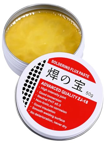 OWLMATE 50g Lötpaste Bleifrei Flussmittel Löten Lötfett Professionelles Mechaniker-Schweißreparaturwerkzeug für Mechaniker Metall Zinn PC-Karten Bauelemente