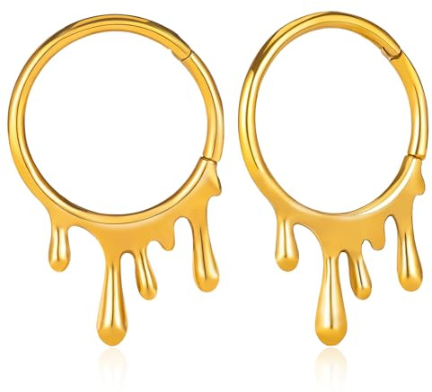 DOEARKO Ohr Gewichte 1 Paare Ohr Flesh Tunnel Ear Weights Hangers Edelstahl Ohrstöpsel Tunnel Ohr Piercing Gestreckte Schmuck