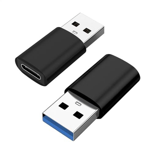 Adaptador USB C | Tipo C Hembra USB 3.0 macho | Convertidor de cable de cargador de alta velocidad tipo C hembra USB A macho para disco duro de ordenador portátil