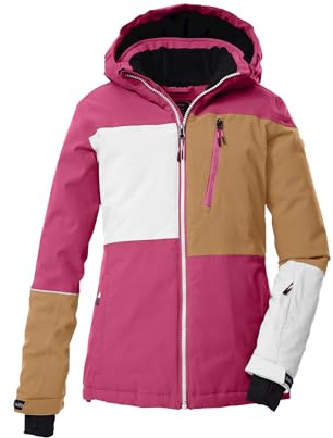 Killtec Niñas Chaqueta de esquí/chaqueta funcional con capucha y protección contra la nieve KSW 442 GRLS SKI JCKT, pink, 164, 43162-000