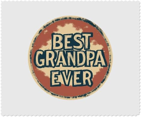 Azeeda 2 x 'Best Grandpa Ever ' Lens Cleaning Cloths (LC00031868) | Microfibre Cloths for Glasses, Sunglasses, Phones, Cameras and Screens