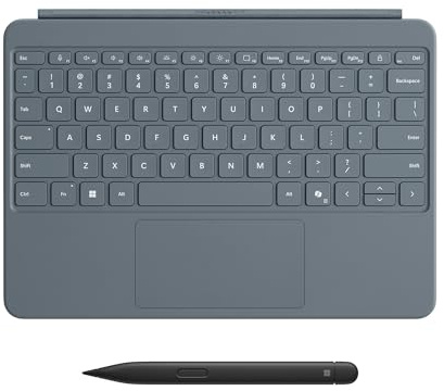 Microsoft Surface Pro 12-inch Keyboard with Slim Pen | Compatible with Surface Pro Copilot + | Ocean