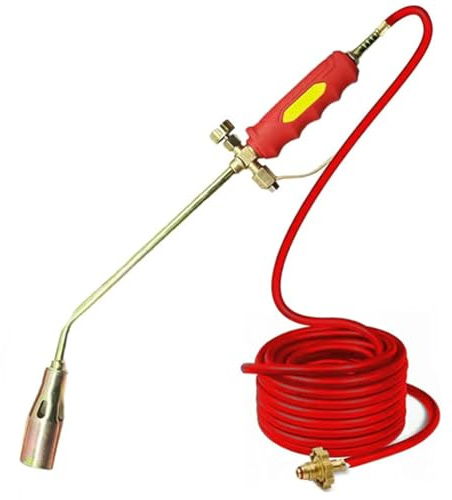 New Propane Torch Weed Burner Kit, Protectivemethod Torch Weed Burner Kit, Hohe Leistung 1.900.000 BTU Gasbrenner Abflammgerät, Unkrautbrenner für Propangastank (2.0M hose)