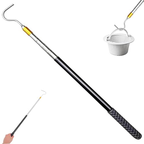 MisFun Bastoni per Tende Ganci per Tende Bastone a Pressione per Tendaasta Telescopica con Gancio Asta di Tensione Regolabile per Tenda Parasole con Gancio Apriscatole Camper Asta per Tendes