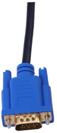 Gatuida Cable Adaptador a Vga Macho Dorado a Vga 15 para Dispositivos Video Independiente, Cable De 3 Metros para Interconexión De Home Theater y Proyectores, Compatible DVD y HDTV, Color Negro
