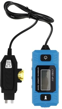 Abaodam Tester per Fusibili per Auto Digitale Mini Amperometrico senza Batteria Misuratore di per Veicoli Rilevamento Microcorrenti e Diagnosi Guasti Elettrici