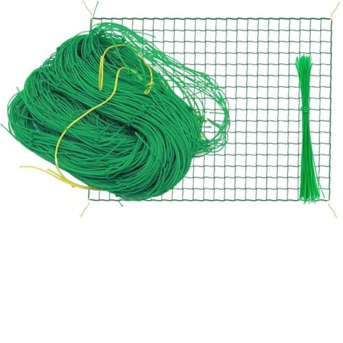 Xiyocadt 4 Stück Ranknetz für Kletterpflanzen mit 10 cm Maschenweite, Rankhilfe Netz, Pflanzennetz, Ranknetz für Gurken, Tomaten und Erbsen (2x3 m)