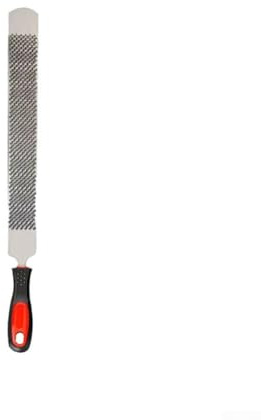 Vidonergy Lima de escofina para cortar caballos y uso de herradura, herramienta de escofina de herradura de metal, 14 pulgadas, acabado rojo o plateado, aseo ecuestre profesional (A)