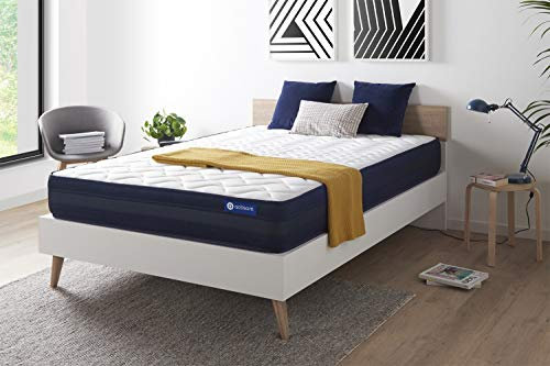 Actisom - Matelas 180 x 200 cm 24 cm - Maintien Ergonomique 5 Zones de Confort - Latex et Mémoire de Forme - Système Actifresh Ultra Aéré - Confort Très Ferme - Grande Durabilité