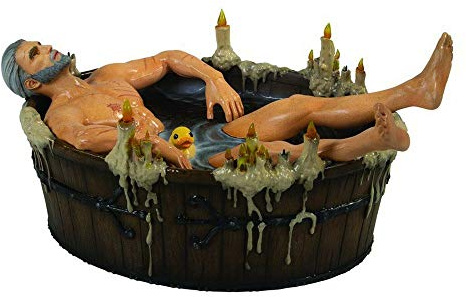 Dark Horse Deluxe The Witcher III: The Wild Hunt: Geralt in Bath Polyresin Statuette Brown