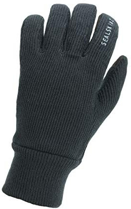 SealSkinz Winddichter Allwetter Strickhandschuh – Grau, XL