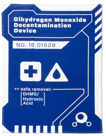 getDigital Geschirrtuch Dihydrogenmonoxid - Saugstarkes Küchentuch mit Chemie DHMO Motiv - Geschirrhandtuch aus 100% Baumwolle