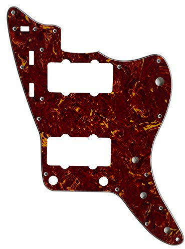 Passend für US-Jazzmaster-Stil Gitarren-Pickguard (4-lagig, rote Schildkröte)