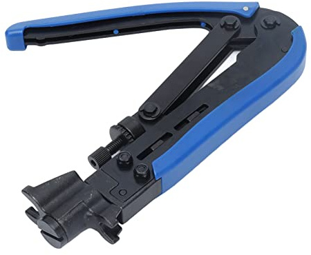 Estink Presse de Connecteur de Câble Coaxial, Outil de Sertissage pour Connecteurs de Compression F, RG59, RG6, RG11, 75-5, 75-7 Pouces