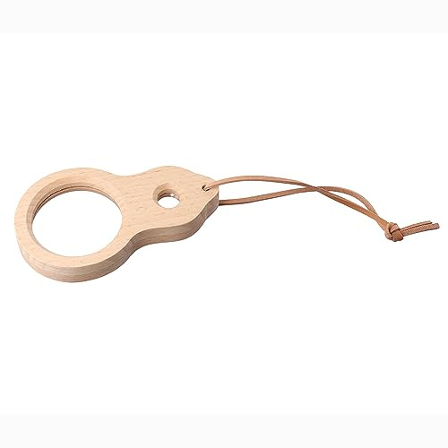 Wooden Magnifier,3X 5X Wood Magnifying Glass for Toddlers & Children,Magnification Magnifier Handheld Magnifier for Science,Reading Book,Inspection