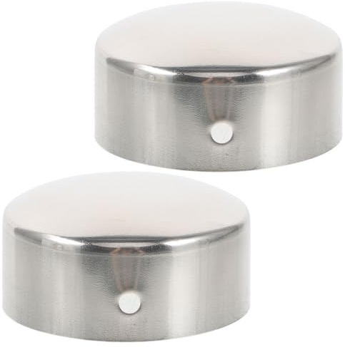 SEWOART 2Pcs Handrail End Caps Decorative Tube Caps Protector for Handrail Accessories Ideal for Wardrobe Hanging Rail and Handrail Brackets and Stylish Design