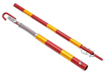 Barre de remorquage de sécurité DGJMuu pour voiture 5000 kg 5 tonnes - Rouge - Acier allié