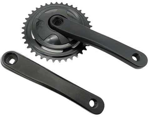 DONGLING Kurbelgarnitur 38T Falten Fahrrad Kurbel Single Geschwindigkeit 165mm Fahrrad Kurbel Set Kettenblatt Aluminiumlegierung Kurbelkette Wheel Kettenrad Rad Fahrrad Kurbelgarnitur