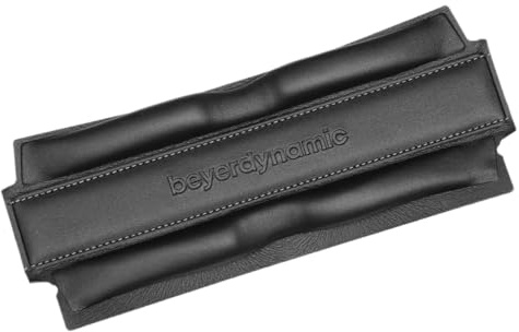 beyerdynamic Original‑Ersatzteil Kopfpolster für DT 1770 PRO und DT 1990 PRO, Kunstleder Kopfband schwarz mit Fontanellenaussparung, Kopfband wechseln ohne Werkzeug, passgenau und langlebig