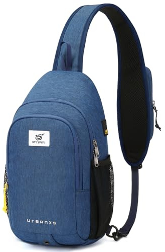 SKYSPER Schultertasche Brusttasche RFID Sling Bag Herren Leichte Umhängetasche Anti-Diebstahl Crossbody Bag Outdoor Reisen