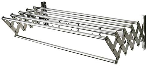Stainless Steel Towel Rail Holder Wall Mounted for Kitchen Bathroom with Huge Capacity 100cm Foldable Telescopic Towel Rack