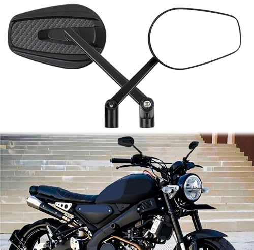 DREAMIZER 8mm 10mm Motorrad Seitenspiegel, 360° verstellbar, Motorrad Rückspiegel kompatibel mit XJ600 MT03 MT07 TMAX Z1000 Z750 CB250F CRF250 XL700 GSR600 VZR1800