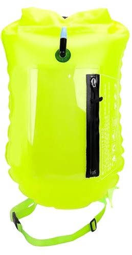 Schwimmboje 2 in 1 Schwimmboje – wasserdicht 20 l mit verstellbarem Gürtel und Smartphone-Tasche für offene Wasserschwimmer Triathleten für Erwachsene