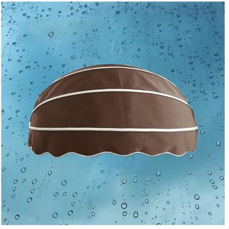 Parasol de terrasse avec protection UV, design coupe-vent, 120 cm de diamètre, parasol d'extérieur pour jardin, plage, terrasse, auvent élégant pour les plaisirs d'été