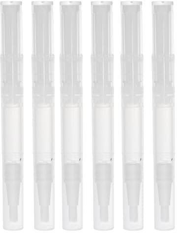FIXOSHEE 6stücke Transparenter Drehstift aus Pp-material Tragbar Geeignet für Nagelhautölstift Lipgloss Lippenöl und Andere Produkte Auslaufsicher und Kompakt