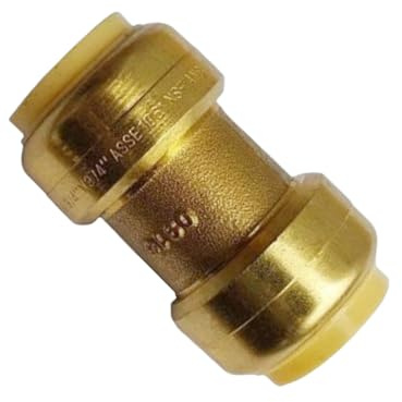 Raccordi idraulici in ottone per impieghi gravosi da 2,5 cm di accoppiamento in ottone resistenti alla corrosione Connettori dritti di facile installazione Push to Connect Coupling Tees