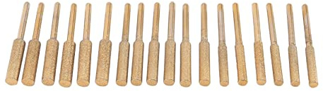 Aliisare 18Pcs High Hardness Chainsaw Sharpener- Titanium Plated Burr Stone File, Sharpening Wheels Chainsaw File