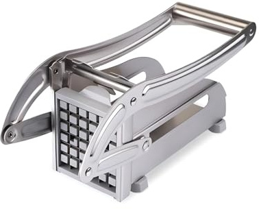 SDMAX Stainless Steel Potato Chipper with Stable Non-Slip Base, Rust-Resistant, Long-Lasting Construction, Time-Saving Design, Perfect for Homemade French Fries, Potato Chips, Vegetables