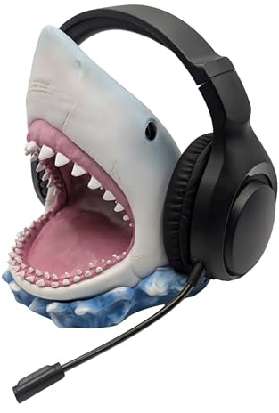 Jaws Official Licensed Headphone Stand. Hand Painted. Made From High Density Resin. Keep Your Headphones Safe And Tangle-Free. Fits All Styles And Designs.