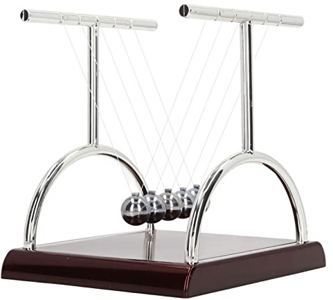 Cryfokt Balles D'équilibre pour Soulager Le Stress, Décoration de Bureau pour Les Employés de Bureau, Gadget Scientifique pour la Conservation de L'énergie, pour Les Enfants et Les Collègues (Grand