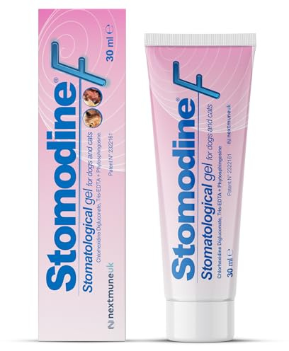 ICF Stomodine F - Cat & Dog Toothpaste Gel - Meat Flavour - Fights Plaque & Bad Breath - Healthy Dental Oral Hygiene - Easy to Use Teeth Cleaner for Pets