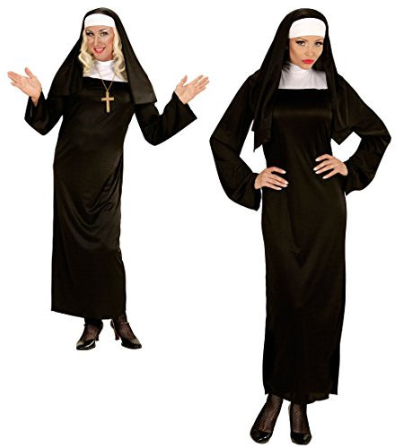 NET TOYS Nonnenkleid Nonnen Kostüm XL (46/48) Habit Nonne Kirche Gewand Ordensfrau