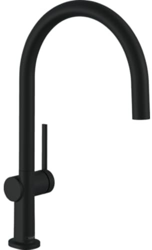 hansgrohe Küchenarmatur Talis M54 (Wasserhahn Küche, 360° schwenkbar, hoher Komfort-Auslauf 220mm, Standardanschlüsse) Schwarz, Mattschwarz
