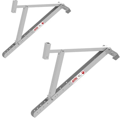 ALTEC RoofersConsole - Alu Dachkonsole (2Stk.) für Solarbauer, verstellbar | Tragkraft 1.000kg/Paar | Made in Germany | Dachständer Dachgerüst Dachdeckergerüst Dachdeckerstuhl