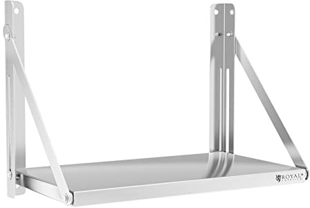 Royal Catering RC-BFWH6030 Wandbord klappbar 60 x 30 cm 40 kg Edelstahl